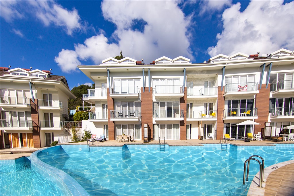 Fethiye Ölüdenizde 2+1 Ortak Havuzlu Denize Yakın Daire DRM-2158