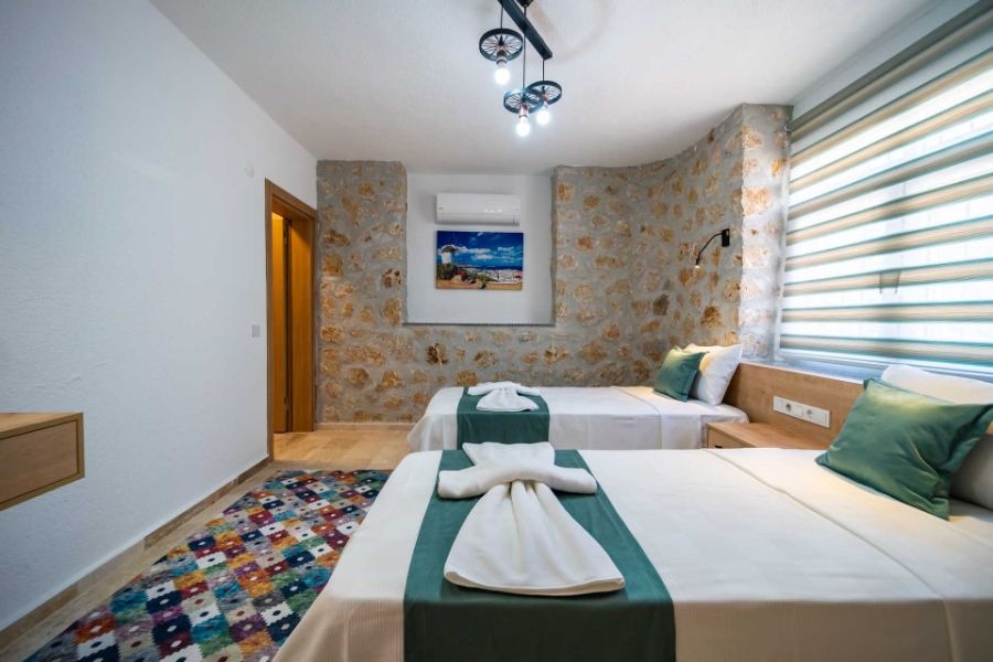 Kalkan Akbelde 2+1 Özel Havuzlu Doğa Manzaralı Kiralık Lüks Villa DRM-1756