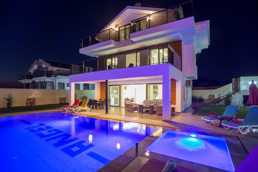 Fethiye Ovacıkda 4+1 Özel Havuzlu Doğa Manzaralı Lüks Kiralık Villa DRM-2125