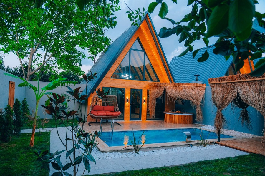 Sapanca Yanıkda 2+1 Özel Havuzlu Doğa Manzaralı Kiralık Lüks Bungalov DRM-1972