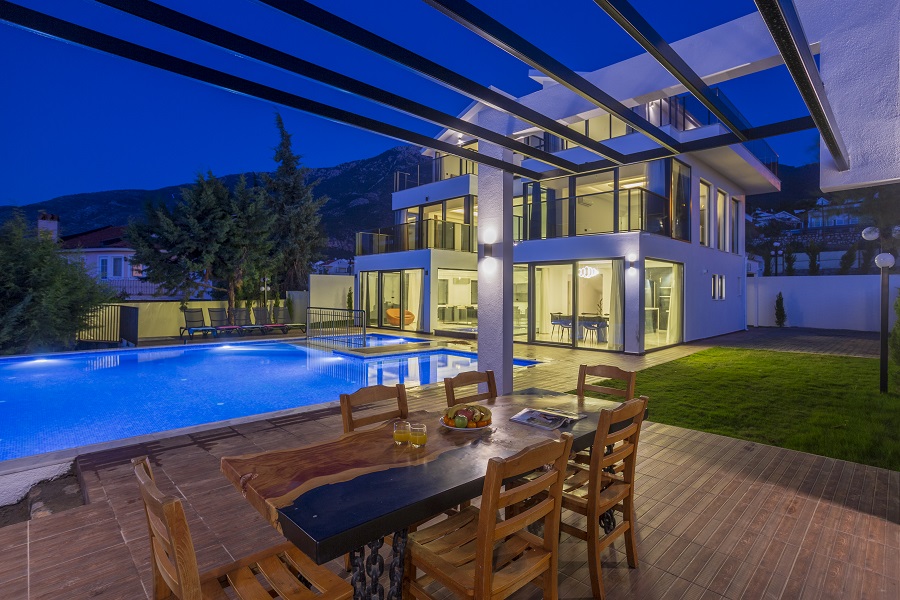 Fethiye Ovacıkda 5+1 Özel Havuzlu Doğa Manzaralı Lüks Kiralık Villa DRM-2133