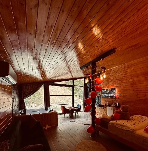 Rize Çamlıhemşinde 2+1 Doğa Ve Nehir Manzaralı Kiralık Lüks Bungalov DRM-1942