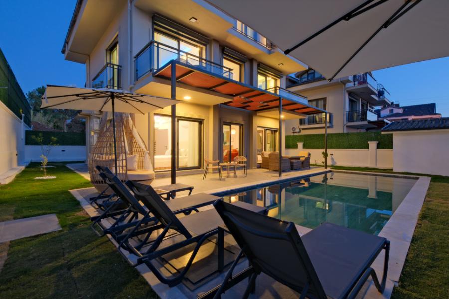 Fethiye Çiftlikte 3+1 Özel Havuzlu Kiralık Lüks Villa DRM-1864