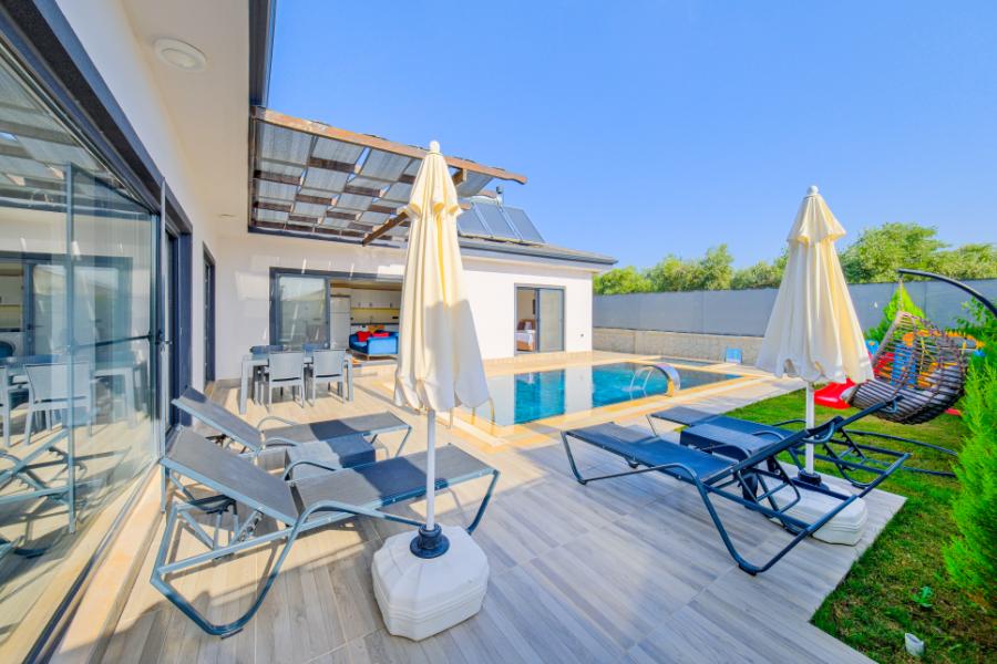 Fethiye Çamköyde 2+1 Özel Havuzlu Denize Yakın Kiralık Lüks Villa DRM-1807