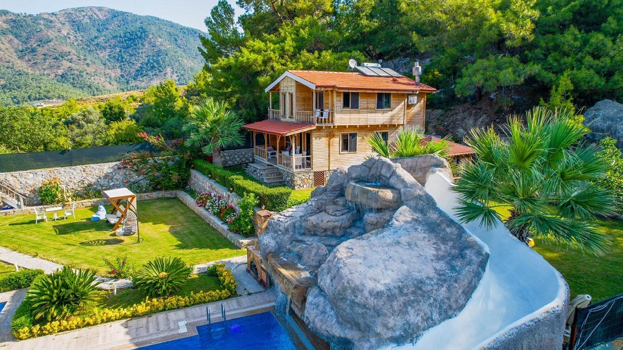 Fethiye Eldirekte 2+1 Özel Havuzlu Denize Yakın Kiralık Lüks Villa DRM-1896