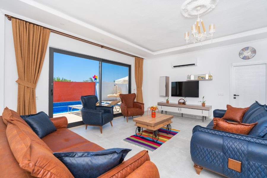 Antalya Kalkan’da 2+1 Özel Havuzlu Denize Yakın Lüks Villa DRM-1764