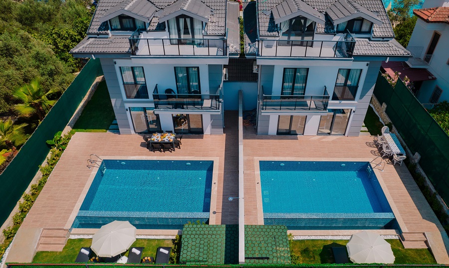 Hisarönünde 3+1 Özel Havuzlu Doğa Manzaralı Lüks Kiralık Villa DRM-2018