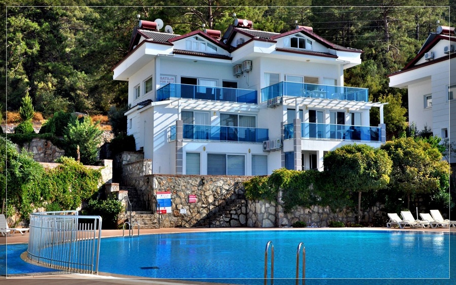 Fethiye Ölüdenizde 2+1 Ortak Havuzlu Denize Yakın Daire DRM-2162