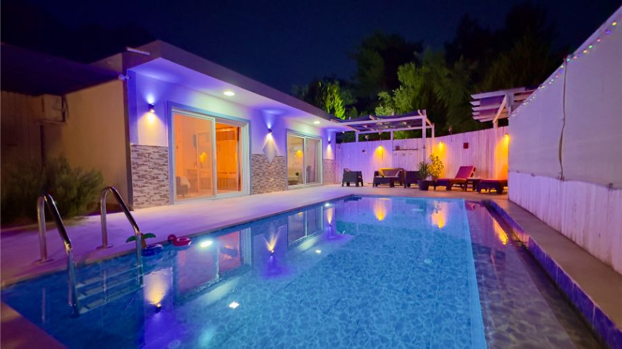 Kaş Üzümlüköyde 1+1 Özel Havuzlu Doğa Manzaralı Lüks Villa DRM-1993