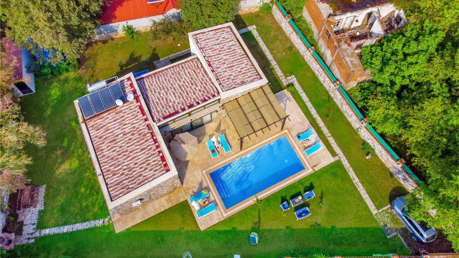 Fethiye Kayaköyde 3+1 Özel Havuzlu Doğa Manzaralı Kiralık Lüks Villa DRM-2165