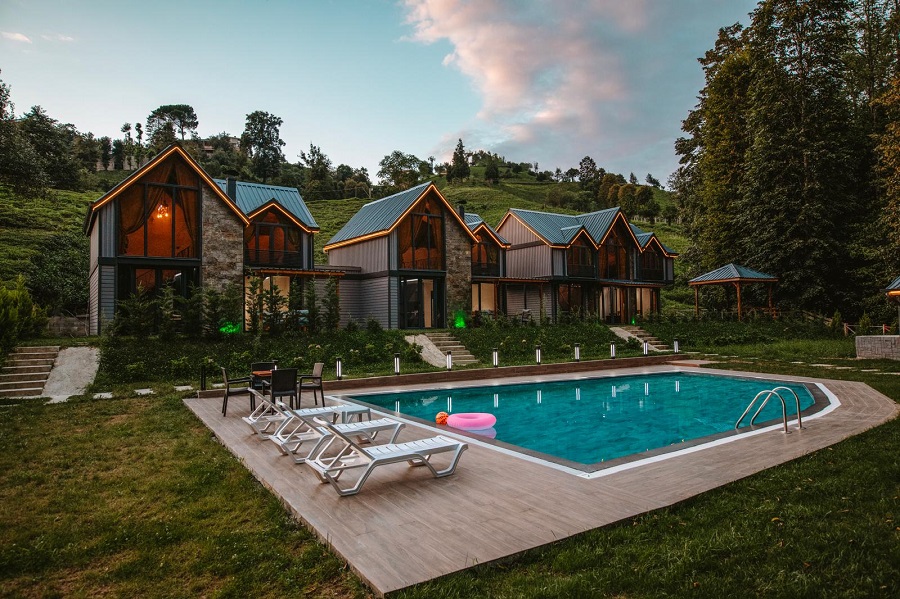 Rize Ardeşen'de 2+1 Ortak Havuzlu Denize Yakın Kiralık Villa DRM-2030