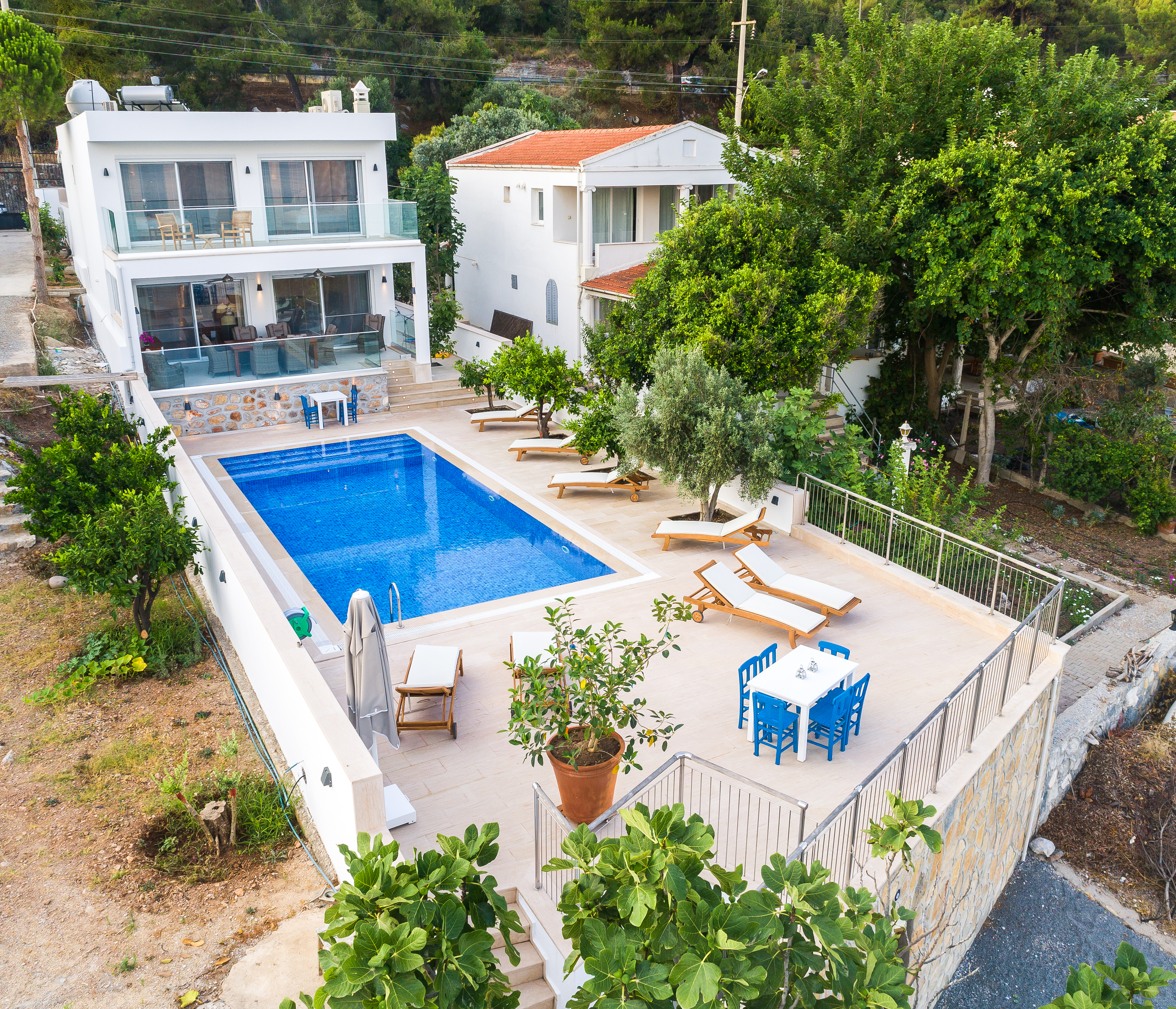 Bodrum Güvercinlik Özel Havuzlu 4+1 Dubleks Villa Denize Sıfır BV-414